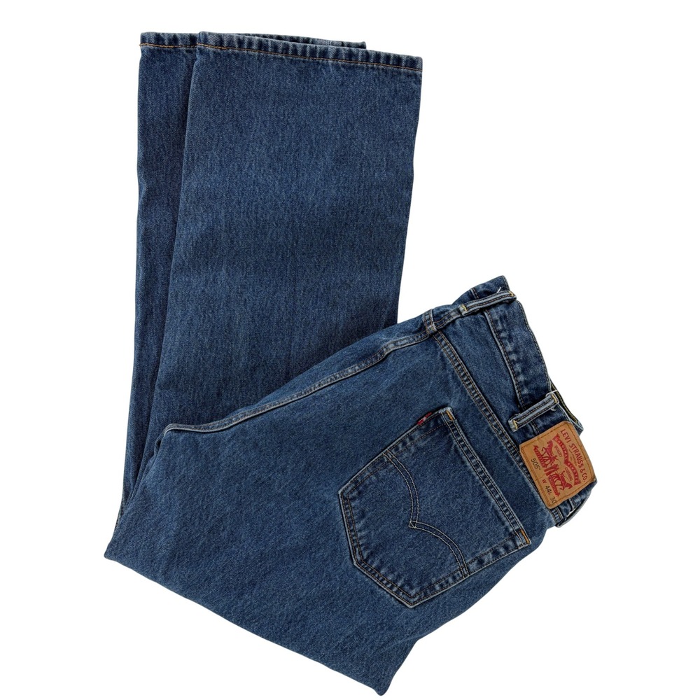 Levis 505 Regular Fit Straight Leg Mens Jeans Medium Wash‎ Blue 44x30 Fits 40x29